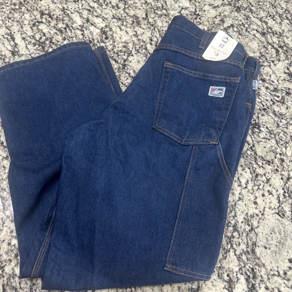 Tyndale Mens FR Carpenter Jeans Size 38X31 FRMC15 CAT2 NFPA2112 Arc Rated